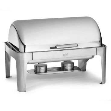 Tablecraft CW40167 Stainless Steel 7 qt. Buffet Chafer Dish w/ Roll Top