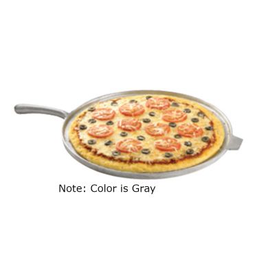 Tablecraft CW4100GY Gray 16" Sand Cast Aluminum Pizza Tray with Handle