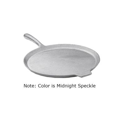 Tablecraft CW4120MS 12" Midnight Speckle Cast Aluminum Pizza Tray with Handle