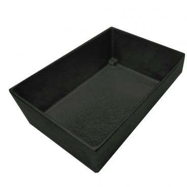 Tablecraft CW5024BKGS Simple Solutions 1/4 Size Black with Green Speckle Cast Aluminum Bowl