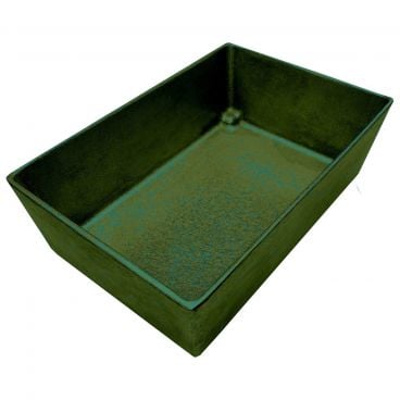 Tablecraft CW5024HGNS Simple Solutions 1/4 Size Hunter Green with White Speckle Cast Aluminum Bowl