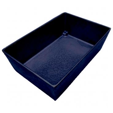Tablecraft CW5024MBS Simple Solutions 1/4 Size Midnight with Blue Speckle Cast Aluminum Bowl