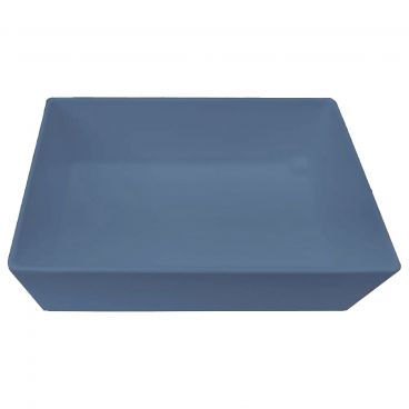 Tablecraft CW5024PB Simple Solutions 1/4 Size Pigeon Blue Cast Aluminum Bowl