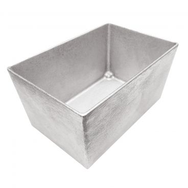 Tablecraft CW5026N Simple Solutions™ Silver Cast Aluminum 9-1/2" x 6-3/8" x 5" Food Pan, 4.25 qt