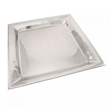 Tablecraft R1616 Silver 16" x 16" Remington Stainless Steel Square Tray