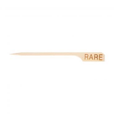 Tablecraft RARE 3 1/2" "Rare" Bamboo Temperature Meat Marker Pick