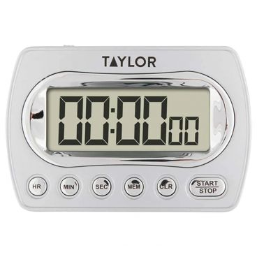 Taylor 584721 Digital Chrome Timer with Memory and Clock