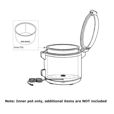 Thunder Group SEJ64020 14” Aluminum Inner Rice Cooker Pot