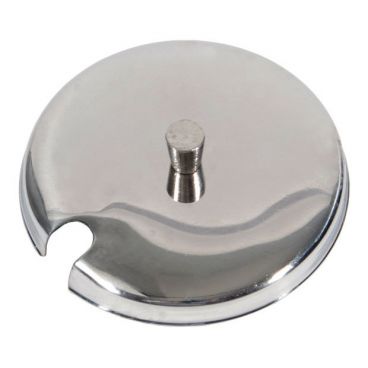 Town 19821 Stainless Steel 8 Oz. Condiment Jar Cover with Spoon Cut-Out