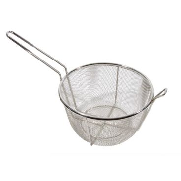 Town 42942 Stainless Steel 11" Diameter Round Pasta / Culinary Basket With 9.5" Handle