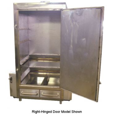 Town PR-36-L-SS 36" Wide Left-Hinged Door Stainless Steel Exterior 225,000 BTU Natural Gas Commercial Pig Roaster