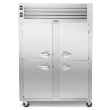 Traulsen ADT232DUT-HHS - 2 Section Spec-Line D-Width Solid Half Door Refrigerator/Freezer