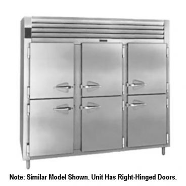 Traulsen AHT332WUT-HHS Spec-Line Three Section 79.0 Cu. Ft. Half-Height Solid Door Reach-In Refrigerator
