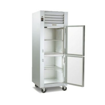 Traulsen G11000 Glass Half Door Reach In Refrigerator - Right Hinged Doors