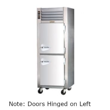 Traulsen G14304P 1 Section Pass-Through Half Door Hot Food Holding Cabinet with Left Hinged Doors