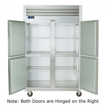 Traulsen G22002 2 Section Half Door Reach In Freezer - Right / Right Hinged Doors - 45.89 cu. ft.