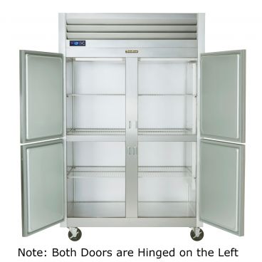 Traulsen G22003 2 Section Half Door Reach In Freezer - Left / Left Hinged Doors - 45.89 cu. ft.