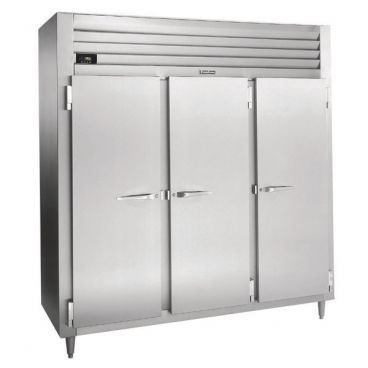 Traulsen G31010 77" G Series Three Section Solid Door Reach-In Freezer with Left / Right / Right Hinged Doors - 69.35 cu. ft.