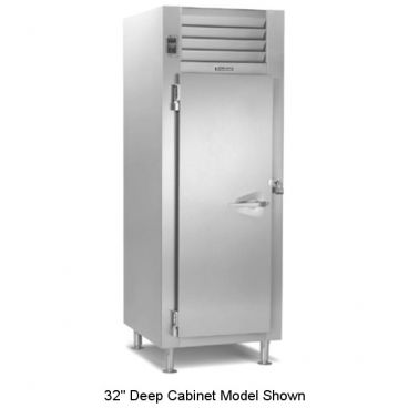 Traulsen RL132N-COR01 Correctional Package 1-Section 26 3/8" Wide 21.9 Cubic ft Stainless Steel Exterior And Interior Left-Hinged Solid-Door Reach-In Freezer With INTELA-TRAUL Controls, 115V 1/2 HP