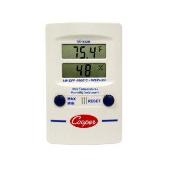 Cooper-Atkins TRH122M-0-8 Digital Temperature And Humidity Dual Display Mini-Wall Thermometer