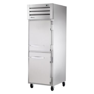 True STG1H-2HS Spec Series 1-Section 27 1/2" Wide Half-Height Solid-Door Insulated Reach-In Heated Holding Cabinet With Stainless Steel Door With Aluminum Sides And Interior, 208-230V 1500 Watts