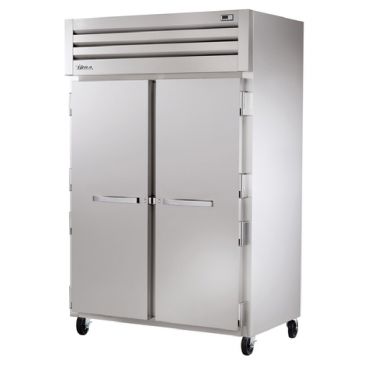 True STG2H-2S Spec Series 2-Section 52 5/8" Wide Full-Height Solid-Door Insulated Reach-In Heated Holding Cabinet With Stainless Steel Door With Aluminum Sides And Interior, 208-240V 3000 Watts