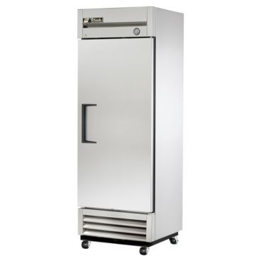 True T-19-HC_LH T Series Reach-In One Section Refrigerator w/ Solid Left-Hinge Swing Door And Three PVC Coated Shelves