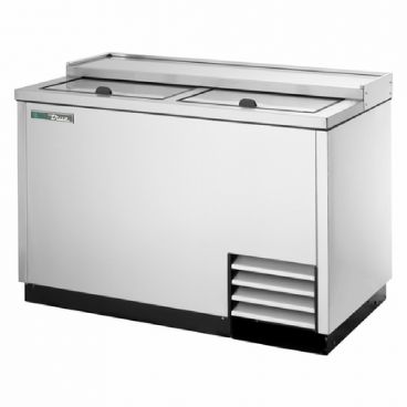 True T-50-GC-S-HC 49 5/8" Stainless Steel Glass Froster and Plate Chiller with 5 Shelves and Hydrocarbon Refrigerant - 115V