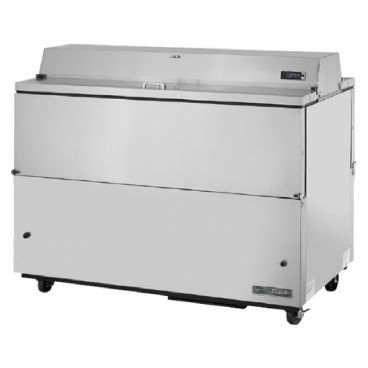 True TMC-58-S-DS-HC 58" Two Sided Milk Cooler with Stainless Steel Exterior and Aluminum Interior
