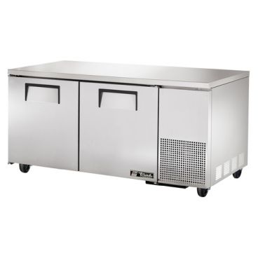 True TUC-67F-HC 67-1/4” Two Door Deep Under-Counter Freezer With Hydrocarbon Refrigerant - 115V