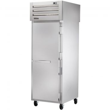True STA1FPT-1S-1S Spec Series 1-Section 27 1/2" Wide Full-Height Solid-Door Insulated Pass-Thru Freezer With Stainless Steel Exterior And Aluminum Interior, 115V