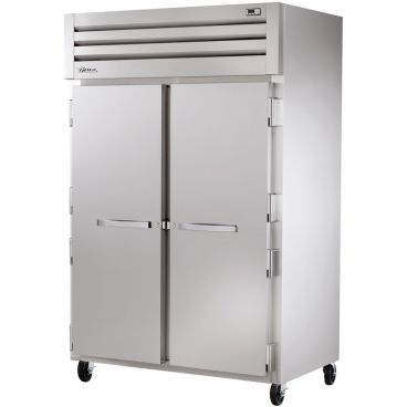 True STA2F-2S-HC Spec Series ENERGY STAR Certified 2-Section 52 5/8" Wide Full-Height Solid-Door Insulated R290 Hydrocarbon Reach-In Freezer With Stainless Steel Exterior And Aluminum Interior, 115V