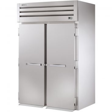 True STA2RRI89-2S Spec Series 88 3/4" High 2-Section 68" Wide Solid Swing Door Insulated Roll-In Refrigerator With Stainless Steel Exterior And Aluminum Interior, 115V