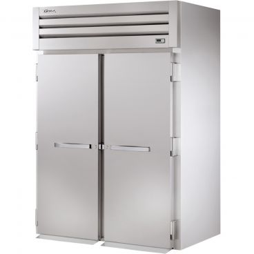 True STR2FRI-2S Spec Series 2-Section 68" Wide Full-Height Solid-Door Insulated Roll-In Freezer With Stainless Steel Exterior And Interior, 115/208-230V
