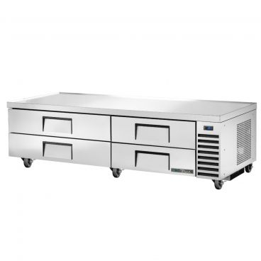 True TRCB-82-86-HC 86-1/4 Inch Four Drawer Refrigerated Chef Base With R290 Refrigerant 115 Volt