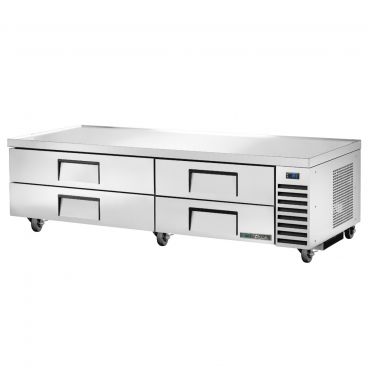 True TRCB-82-HC 82-3/8 Inch Four Drawer Refrigerated Chef Base With R290 Refrigerant 115 Volt