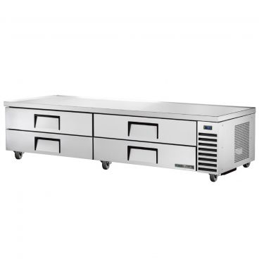 True TRCB-96-HC 95-1/2 Inch Four Drawer Refrigerated Chef Base With R290 Refrigerant 115 Volt