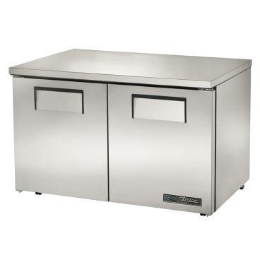 True TUC-48F-LP-HC 48-3/8” Two Door Low Profile Under-Counter Freezer With Hydrocarbon Refrigerant - 115V
