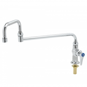 T&S Brass B-0255 Single Hole Deck Mounted Pantry Faucet With 18” Double-Jointed Swing Nozzle And Eterna Cartridge