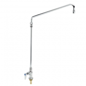 T&S Brass B-0275 Single Hole Deck Mounted Single Pantry Faucet With 18” Elevated Swing Nozzle And 18” Riser