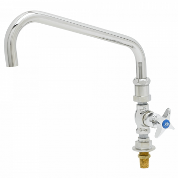 T&S Brass B-0296 Single Hole Deck Mounted Big-Flo Pantry Faucet With 12” Swing Nozzle And 4-Arm Handle