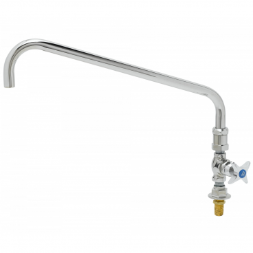 T&S Brass B-0297 Single Hole Deck Mounted Big-Flo Pantry Faucet With 18” Swing Nozzle And 4-Arm Handle