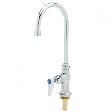 T&S Brass B-0305 Single Hole Deck Mounted Pantry Faucet With 5-3/4” Swivel/Rigid Gooseneck Nozzle And Eterna Cartridge