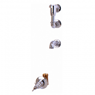 T&S Brass B-0692 Wall Mounted Service Sink Faucet With Concealed Loose Key Valve, Elevated Vacuum Breaker, And Hose Outlet
