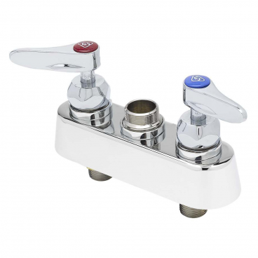 T&S Brass B-1110-CR-LN 4” Center Deck Mounted Nozzle-Less Workboard Faucet With Cerama Cartridges