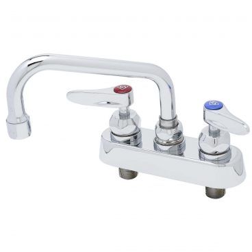 T&S Brass B-1111-CR-M Master Pack 4” Center Deck Mounted Workboard Faucet With 8” Swing Nozzle And Cerama Cartridges
