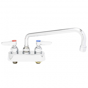 T&S Brass B-1112-M Master Pack 4” Center Deck Mounted Workboard Faucet With 10” Swing Nozzle And Eterna Cartridges