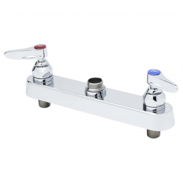 T&S Brass B-1120-LNM Master Pack 8” Center Deck Mounted Workboard Faucet Without Nozzle And Eterna Cartridges