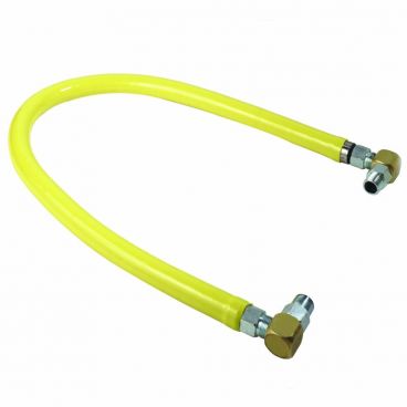 T&S Brass HG-2C-24S Free Spin 24" Safe-T-Link Gas Appliance Connector with Swivel Links - 1/2" NPT