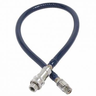 T&S Brass HW-4B-48 Safe-T-Link 48" Water Appliance Hose with (1) 2-Piece Quick-Disconnect - 3/8" NPT